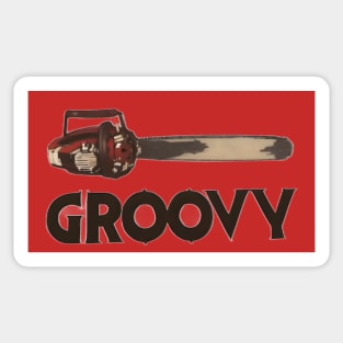 Groovy Chainsaw Sticker